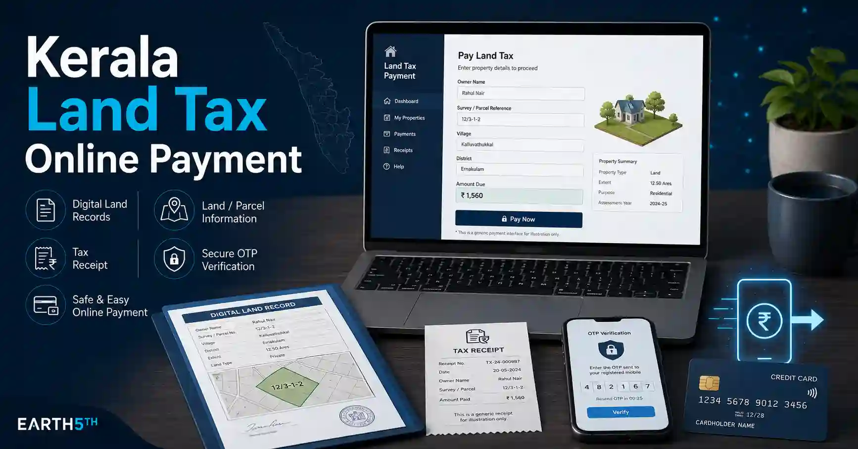 Kerala Land Tax Online Payment എങ്ങനെ ചെയ്യാം? Revenue eServices Guide