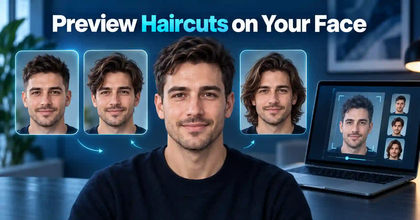 ChatGPT ഉപയോഗിച്ച് സ്വന്തം മുഖത്തിൽ വ്യത്യസ്ത hairstyles preview ചെയ്യുന്ന AI haircut concept