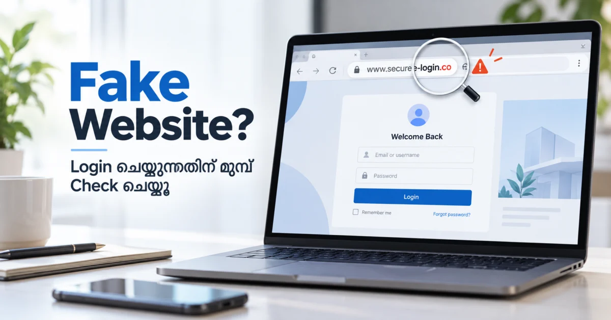 Fake Website check before entering login or online payment details